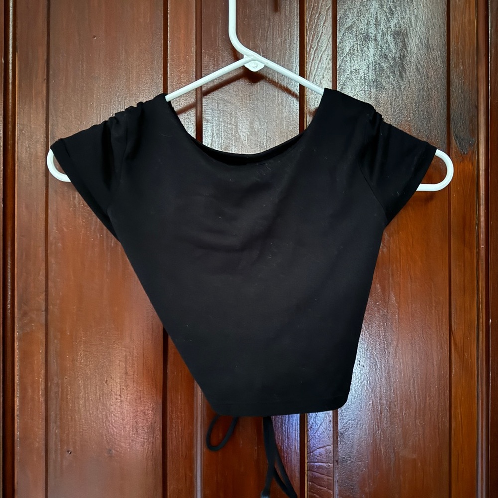 Tie back crop top